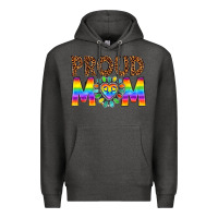 Charcoal Heather proud mom lgbtq Premium Hoodie - texasbilliewilder