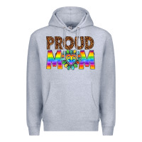 Heather Grey proud mom lgbtq Premium Hoodie - texasbilliewilder
