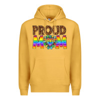 Mustard proud mom lgbtq Premium Hoodie - texasbilliewilder