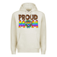 Oatmeal Heather proud mom lgbtq Premium Hoodie - texasbilliewilder