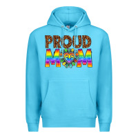 Ocean Blue proud mom lgbtq Premium Hoodie - texasbilliewilder
