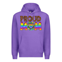Purple proud mom lgbtq Premium Hoodie - texasbilliewilder