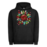 Pigment Black Cherry sunflower Urban Hoodie - texasbilliewilder