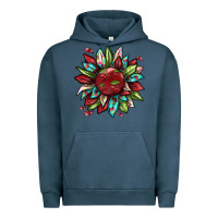 Pigment Midnight Navy Cherry sunflower Urban Hoodie - texasbilliewilder