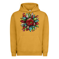 Pigment Peanut Butter Cherry sunflower Urban Hoodie - texasbilliewilder