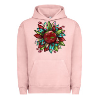 Pigment Salmon Cherry sunflower Urban Hoodie - texasbilliewilder