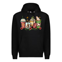 Black faith coffee cups Premium Hoodie - Zillion Design Studio
