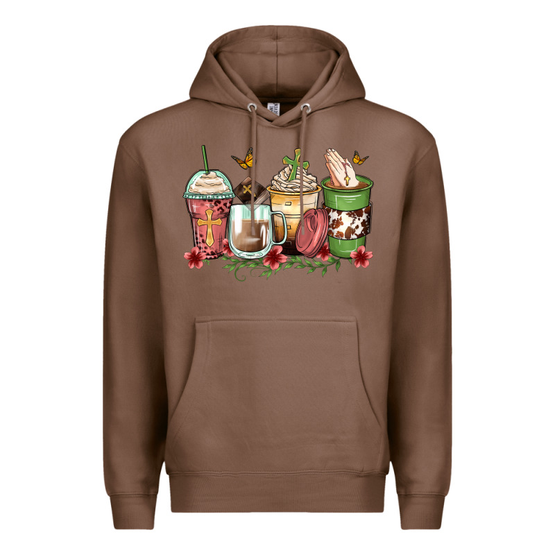 Faith Coffee Cups Premium Hoodie by Zillion Design Studio | Teevron