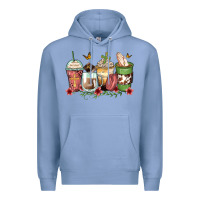 Colony Blue faith coffee cups Premium Hoodie - Zillion Design Studio