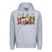Heather Grey faith coffee cups Premium Hoodie - Zillion Design Studio