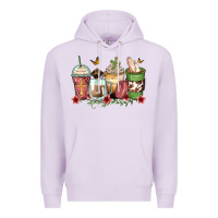 Lilac faith coffee cups Premium Hoodie - Zillion Design Studio
