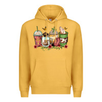 Mustard faith coffee cups Premium Hoodie - Zillion Design Studio