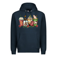 Navy faith coffee cups Premium Hoodie - Zillion Design Studio