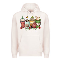 Pale Pink faith coffee cups Premium Hoodie - Zillion Design Studio