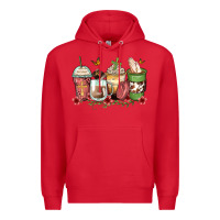 Red faith coffee cups Premium Hoodie - Zillion Design Studio