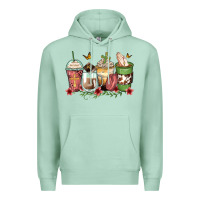 Seafoam faith coffee cups Premium Hoodie - Zillion Design Studio