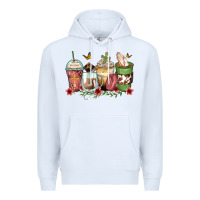 White faith coffee cups Premium Hoodie - Zillion Design Studio