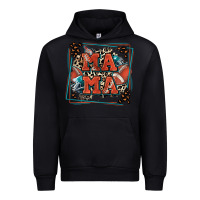 Black American football mama with leopard Urban Hoodie - Zillion Design Studio