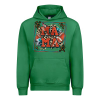Emerald American football mama with leopard Urban Hoodie - Zillion Design Studio