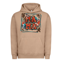 Pigment Burro American football mama with leopard Urban Hoodie - Zillion Design Studio