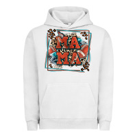 Pigment Lunar Rock American football mama with leopard Urban Hoodie - Zillion Design Studio