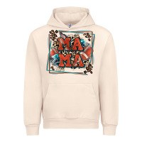 Sandshell American football mama with leopard Urban Hoodie - Zillion Design Studio