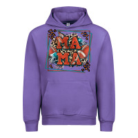 Tulip American football mama with leopard Urban Hoodie - Zillion Design Studio