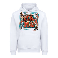 White American football mama with leopard Urban Hoodie - Zillion Design Studio
