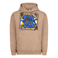 Pigment Burro volleyball mama with leopard Urban Hoodie - Zillion Design Studio