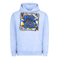 Pigment Grape Ice volleyball mama with leopard Urban Hoodie - Zillion Design Studio