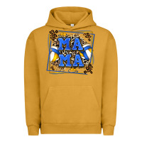 Volleyball Mama With Leopard Urban Hoodie | Teevron