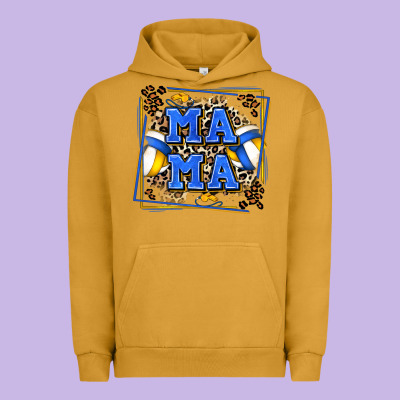 Volleyball Mama With Leopard Urban Hoodie Designed By Zillion Design Studio