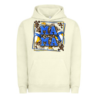 Pigment Pistachio volleyball mama with leopard Urban Hoodie - Zillion Design Studio