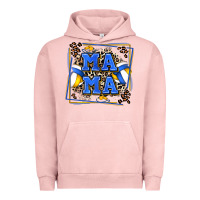 Pigment Salmon volleyball mama with leopard Urban Hoodie - Zillion Design Studio