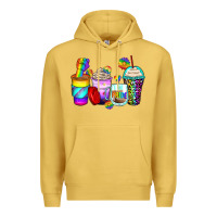 Antique Gold pride coffee cups Premium Hoodie - Zillion Design Studio
