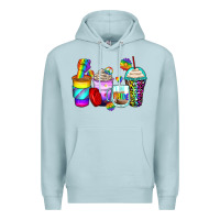 Blue Mist pride coffee cups Premium Hoodie - Zillion Design Studio
