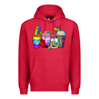 Cardinal pride coffee cups Premium Hoodie - Zillion Design Studio