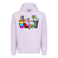 Lilac pride coffee cups Premium Hoodie - Zillion Design Studio