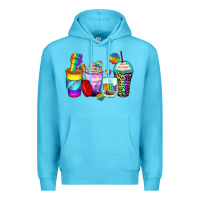 Ocean Blue pride coffee cups Premium Hoodie - Zillion Design Studio