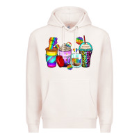 Pale Pink pride coffee cups Premium Hoodie - Zillion Design Studio