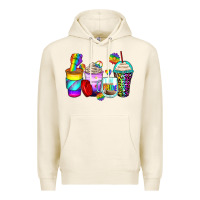 Tofu pride coffee cups Premium Hoodie - Zillion Design Studio