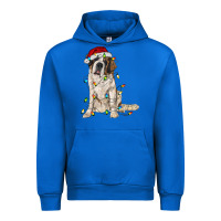 Cobalt saint bernard with christmas lights Urban Hoodie - RanaPortraitStore