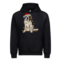 Foreset Green saint bernard with christmas lights Urban Hoodie - RanaPortraitStore