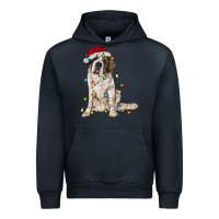 Navy saint bernard with christmas lights Urban Hoodie - RanaPortraitStore