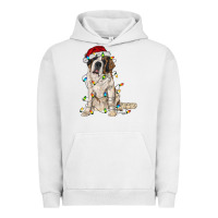 Pigment Lunar Rock saint bernard with christmas lights Urban Hoodie - RanaPortraitStore