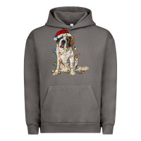 Pigment Tornado saint bernard with christmas lights Urban Hoodie - RanaPortraitStore