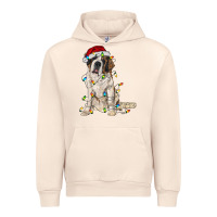 Sandshell saint bernard with christmas lights Urban Hoodie - RanaPortraitStore
