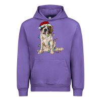 Tulip saint bernard with christmas lights Urban Hoodie - RanaPortraitStore