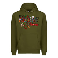 Army Green one merry nurse western Premium Hoodie - RanaPortraitStore