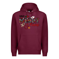 Burgundy one merry nurse western Premium Hoodie - RanaPortraitStore